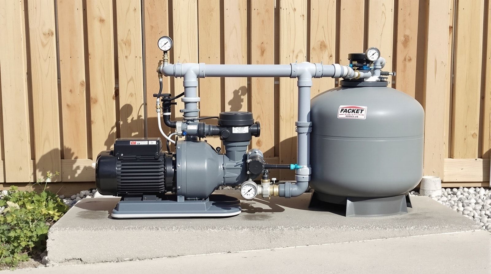 Residential pool pump and filter equipment pad